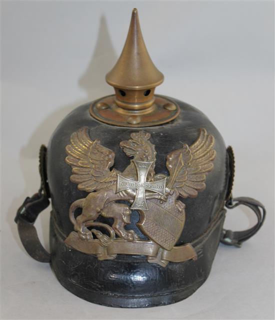 An Imperial German Baden Reserve pickelhaube,